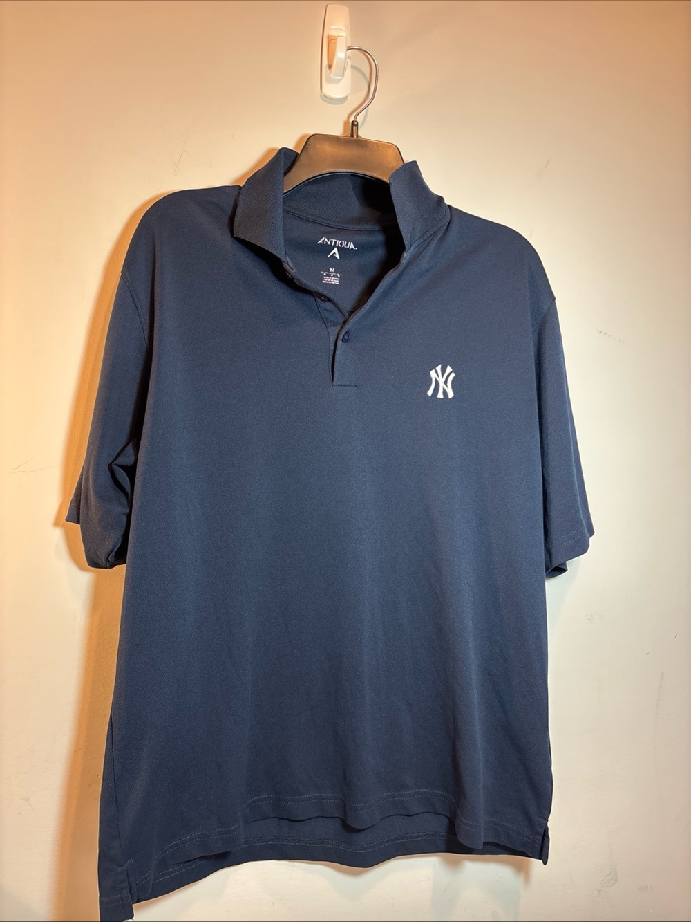 Antigua Navy Polo with White NY Logo. 563